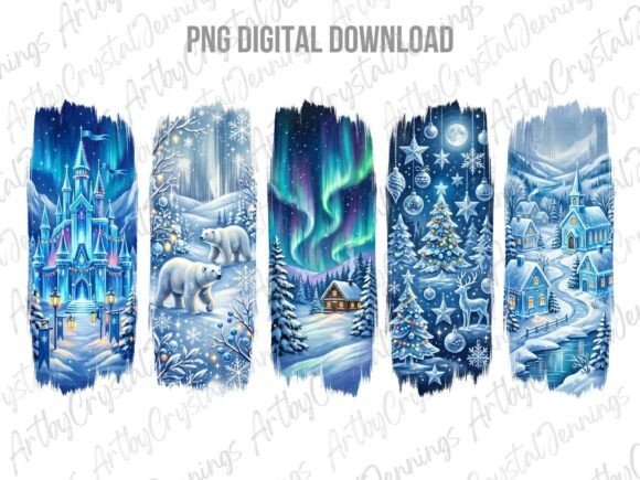 Download Winter Wonderland Brushstroke PNG - Wonderland Collection
